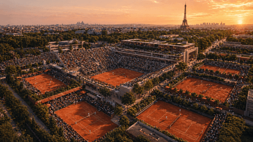 Корты на Ролан Гаррос 2026