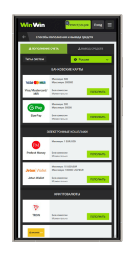 Способы пополнения счета у букмекера
